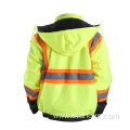 Custom Logo Black Bottom High Visibility Winter Jackets